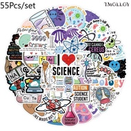 [T] 55Pcs/Set Biology Stickers Waterproof Stickers Decal for Toys
