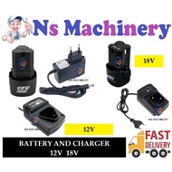 12v/18v Battery Lithium Replacement Li-Ion for Cordless Drill/Battery Pack/charger