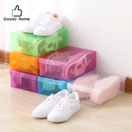 Goody Home Thin Plastic Shoe Box Thickness 0.31 mm. Weight 50g. Size 28*18*9.5 Cm. There Are 7 Color