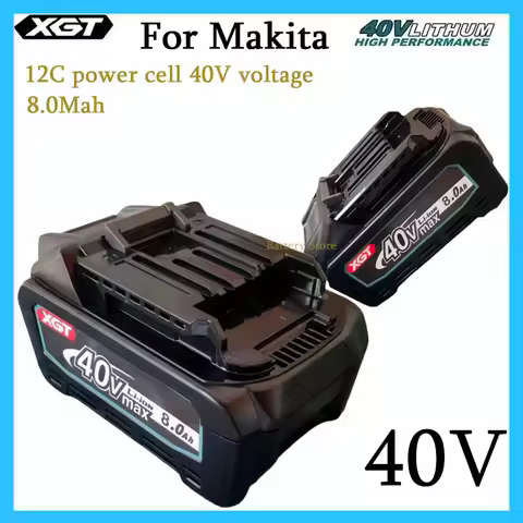 For Makita 40V MAX XGT 21700 lithium-ion battery 8.0AH rechargeable toolbattery BL4020 BL4025 BL4040