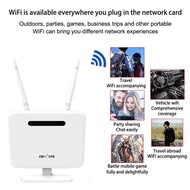 4G LTE CPE A8-E 300Mbps Home Office Wireless to Wired 4-Port WiFi Plug-in Card Router with 2 Antenna