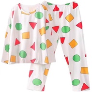 Long Sleeves Crayon Shin-chan Pajamas Homewear Trousers Crayon Shin-chan Sleepwear Crayon Shin-chan