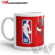 Chicago Bulls Basketball Mug NBA Chicago Bulls Logo red