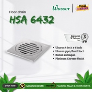 Wasser Floor Drain HSA-6432 HSA 6432 Chrome/ Original