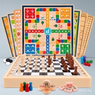 Gift Checkers Chess Gomoku Flying Chess Beast Chess Military Chess Multi-in-One Chess Set Children's