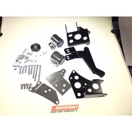 HASPORT® Civic EK ( MT ) Swap engine K20Z / K20A   engine mount kits SILVER & BLACK ( K2 CHASSIS )