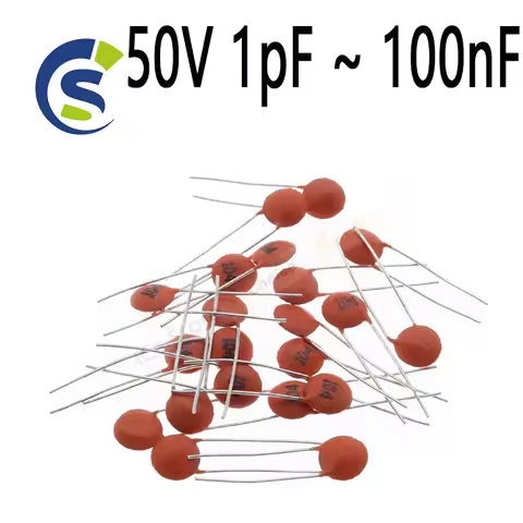 100pcs Ceramic capacitor 104 4.7PF 10PF 22PF 33PF 47PF 100PF 101 220PF 221 330PF 331 470PF 471 1NF 1