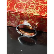 ring woman ring ring men 999 Pure Silver Couple Glossy Ring Men's Sterling Silver Closed Tail Ring M