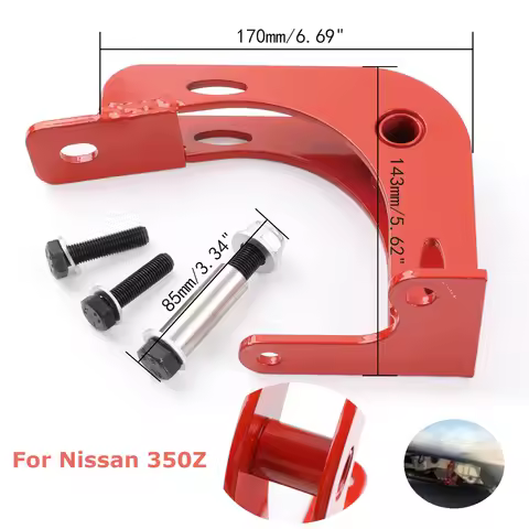 Bolt-on Installation Red Differential Brace Upgrade Steel For Nissan 350Z Infiniti G35 Sedan Coupe R