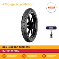 Irc NR92 80/90-17 Tubeless Free Tire Outer Tire