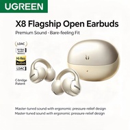 UGREEN HiTune X8 Open Ear Clip Earbuds Bluetooth 6.1 LDAC Hi-Res AI Translation 46H IP56 TWS Wireles