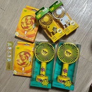 Gp minions 無線充電版 & Mr. men Little Miss usb座枱手持風扇