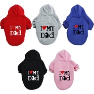 Love Parents Pet Sweatshirt Hoodie Pet Clothing Clothes Dog Sweatshirt Dog Clothing Dog Clothing