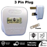 PNT 13 Amp 3 Pin Plug Top