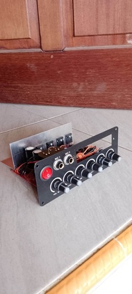 Kit amplifier aktif speaker stereo lengkap pre amp mic echo tone control  subwoofer