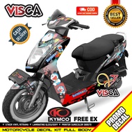 Decal Kymco Free Ex Full Body Stiker Kymco Free Ex Full Body Kymco Free Ex Doraemon