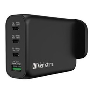 Verbatim 4 Port 130W PD 3.0 &amp; QC 3.0 GaN USB 充電器 #66634 [香港行貨]