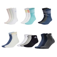 [Le Mai.com] ADIDAS Multi-Piece Socks Unisex Adult Children Mid-Tube Ankle Sports 3 Pcs 2 stokin lel