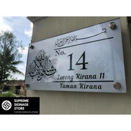 No Rumah Eksklusif/No Rumah/No Rumah Hipster/No Rumah Budget/House Number/House Plate Number