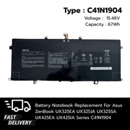 (ส่งฟรี ประกัน 1 ปี) แบตเตอรี่ โน๊ตบุ๊ค Compatible C41N1904 with Asus ZenBook UX325EA UX325JA UX325S
