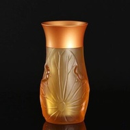 Buddha vase pure copper embossed lotus vase water bottle