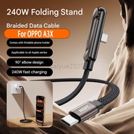KY48 1.5M PD Data Wire Foldable Phone Tablet Stand Type-C to Type-C Holder 240W Fast Charging Foldab