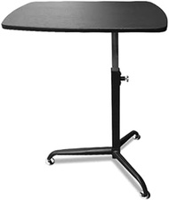 Fine Adjust Footrest Sofa Side Table, Height Adjustable Mobile Laptop Stand Desk Rolling Cart, Height 66-93cm (Color : B) Fashionable