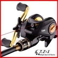 Malaysia Ready Stock Fishing Reel 7.2:1Gear Ratio Casting Fishing Reel Max Drag 8kg Left/Right Hand 