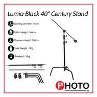 Lumia C Stand Century Stand Grip Head with 40" boom arm (Black C-stand)