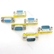DB9 9pin male to Male Female converter MINI Gender Changer adapter RS232 Com D-Sub VGA plug connecto