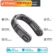 Amgras NeckFan Pro Portable Neck Fan Collapsible Kipas Mini 360° Silent Fan Cooler Surround Air Outl