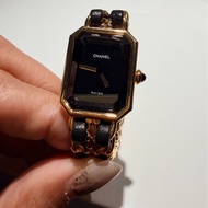 【90新 ✨ 全網最低價！】中古 Chanel香奈兒黑金方糖中古手錶 M碼（下單前先詢問庫存❗️）