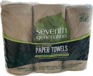 seventh generation - 6 卷 第七代 100% 再生紙巾 未漂白 平行進口