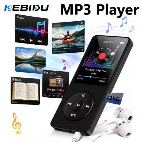 Portable MP3 Player Bluetooth Lossless Music Player Walkman 1.8 Inch LCD Display MP4 E-Books Picture