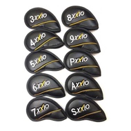 🇲🇾 Premium XXIO Golf Iron Cover PU Leather 4-9PAS (9pcs) Ready Stock (Black) iGolf Prime Headcover J