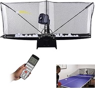 table tennis ball machine，Automatic Table Tennis Robot Machine，Ping Pong Ball Machine 7 Angle Adjustable,with Net for Training, Fit for 100-300pcs 40mm 40mm+ Table Tennis Balls