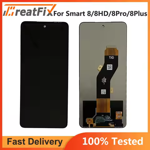 Infinix Smart 8 Smart 8HD X6525 Smart 8 Pro X6525B Smart 8 Plus X6526 LCD Touch Screen Digitizer Ass