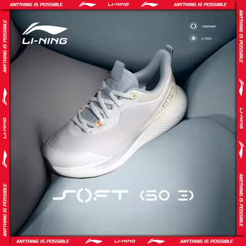 Li-Ning Women's SOFT GO 3 Slip-on Casual Walking Shoes COMFOAM Flexible LiNing Comfortable Reflectiv