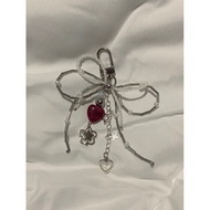 ribbon coquette bag charm