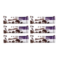 BISCOLATA STARZ dark , Bitter Chocolate Coated Biscuit Milk cream 88g { 6PCS}