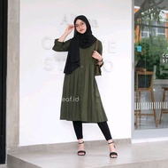 Tunik cantik dan mewah import Tunik Uniqlo Original Tunik Baju Atasan Wanita Tunik silk premium Atas
