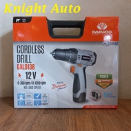 DAEWOO DALD138 Cordless Drill 12V c/w 2 Battery 1 Charger ID35457