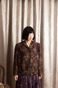 雪紡襯衫 古着【初戀販賣所】Vintage 長袖襯衫 A739