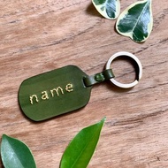 personalized leather Keychain , birthday gift, embroidery keychain, gift for her