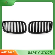 [In Stock] 1 Pair Matte Black Front Grille Bumper Kidney Grille for BMW E83 X3 LCI Facelift 2007-2010 Replacement Parts