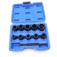 Combination Hardware Tools 11pcs Set Broken Hexagon Screw Extractor Bolt Nut Nut Extractor