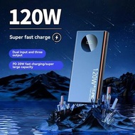 120W 50000mAh High Capacity Power Bank Fast Charging Powerbank Portable Battery Charger For iPhone S