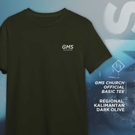GMS CHURCH Official Basic Tee T-shirt: Regional KALIMANTAN - Dark Olive