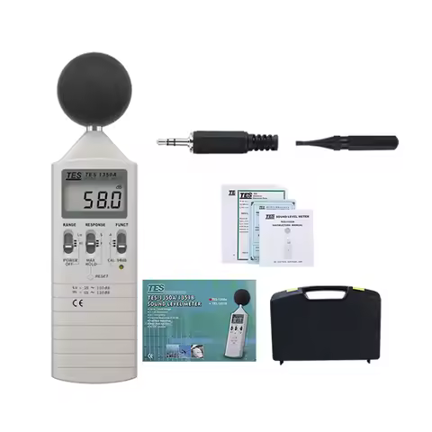TES1350A Sound Level Meter 35-130 dB 0.1dB Resolution TES-1350A