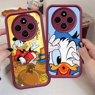 Wine Red Case for Xiaomi Redmi 14C Note 9 POCO C75 M2 Z-26 Donald Duck